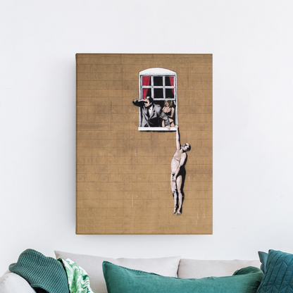 Banksy Hanging Man Canvas