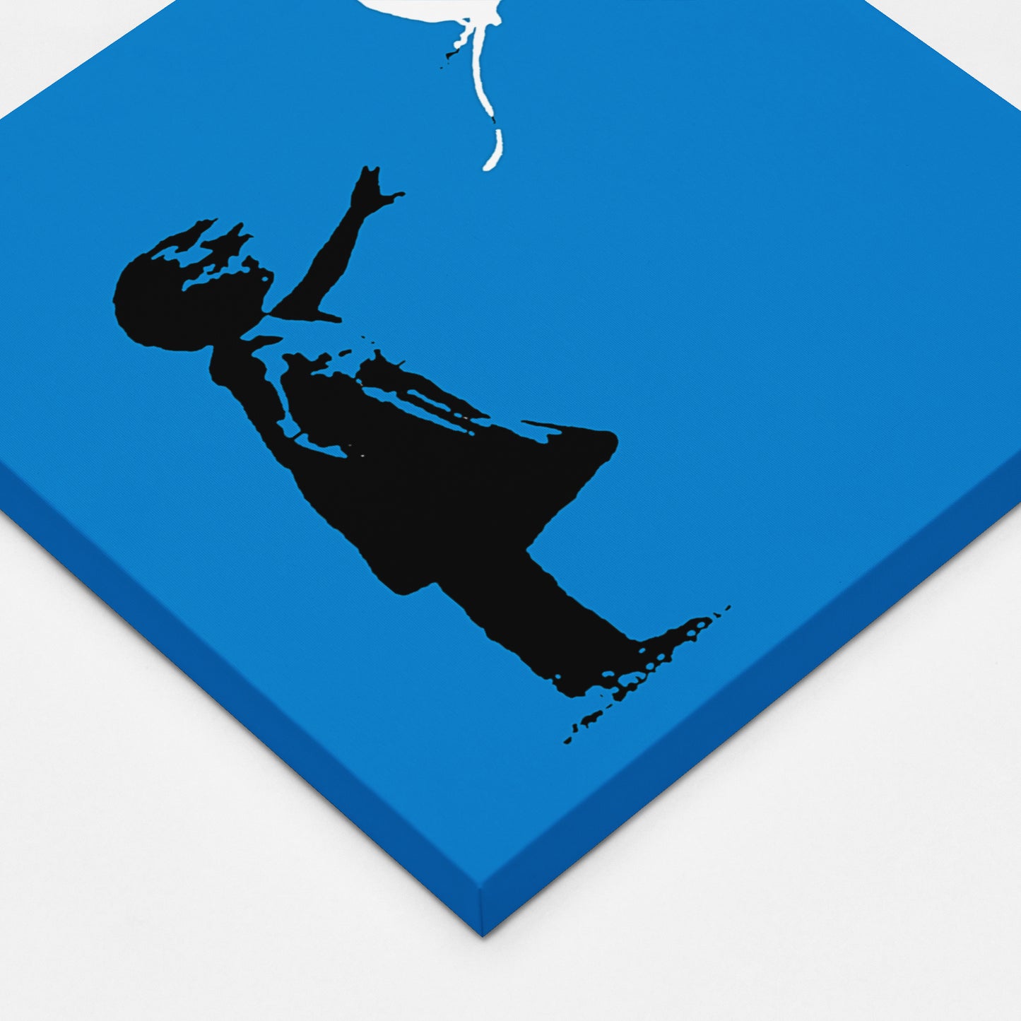 Banksy Blue Balloon Girl Canvas