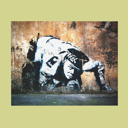 Banksy Cop Sniff Canvas