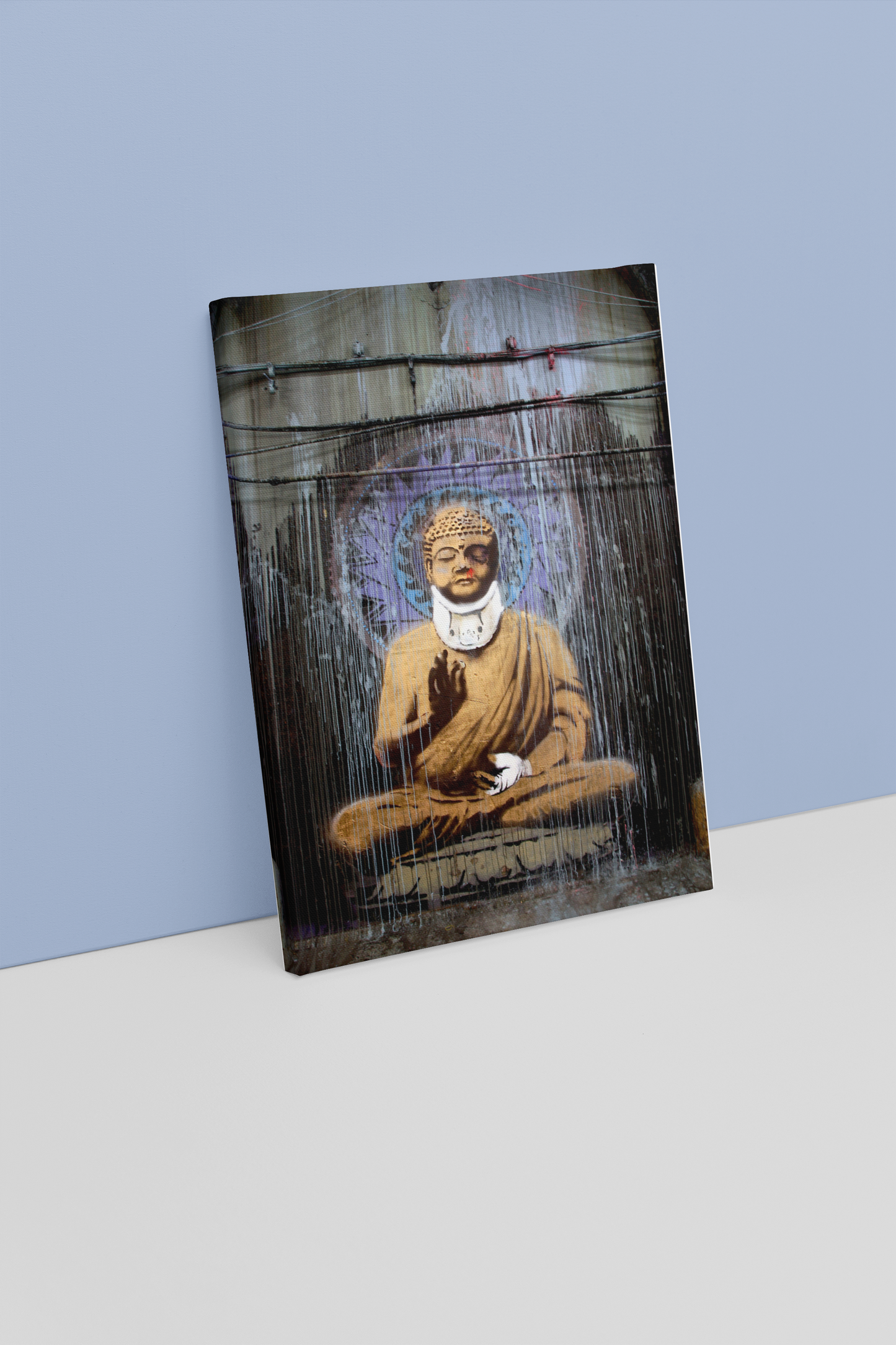 Banksy Buddha Canvas