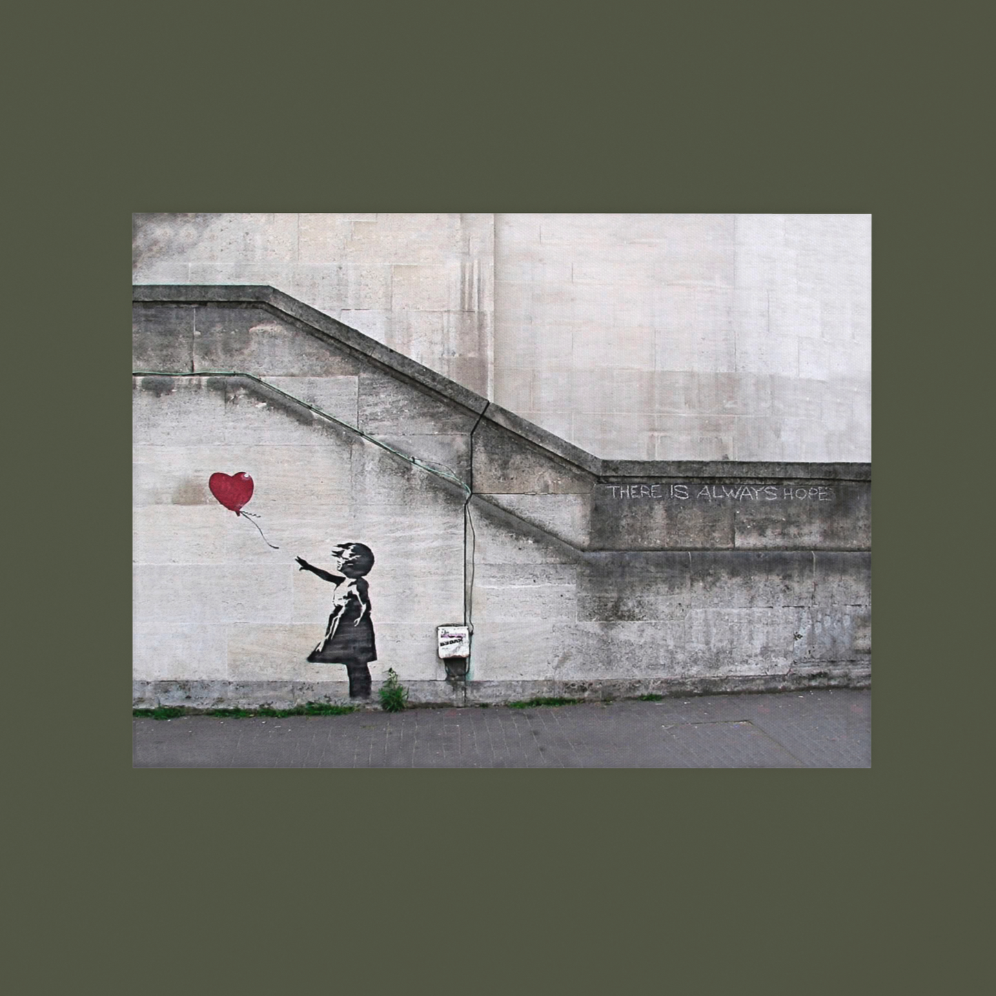 Banksy Canvas Red Balloon Girl No2