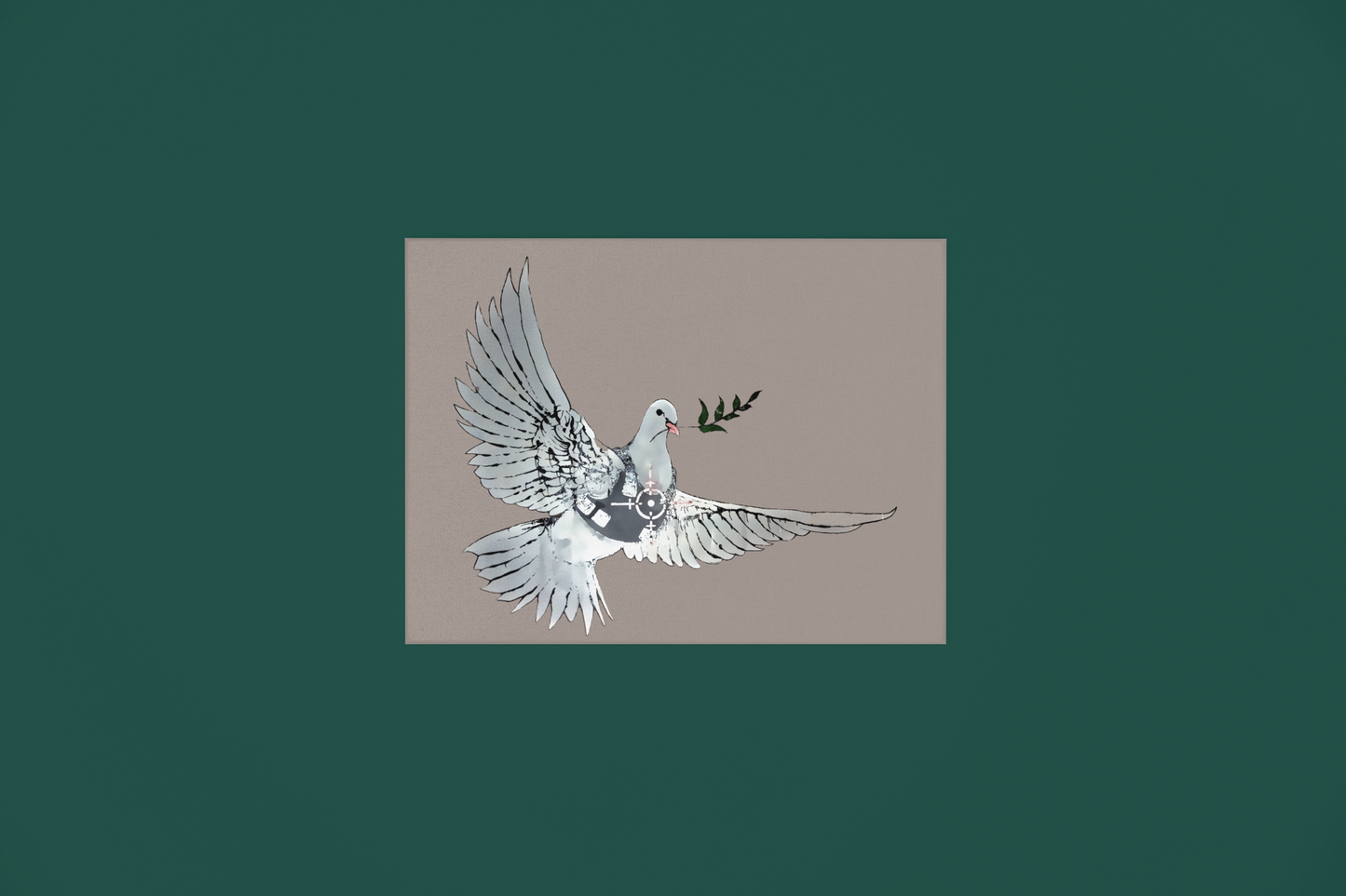 Banksy Dove of Peace Canvas