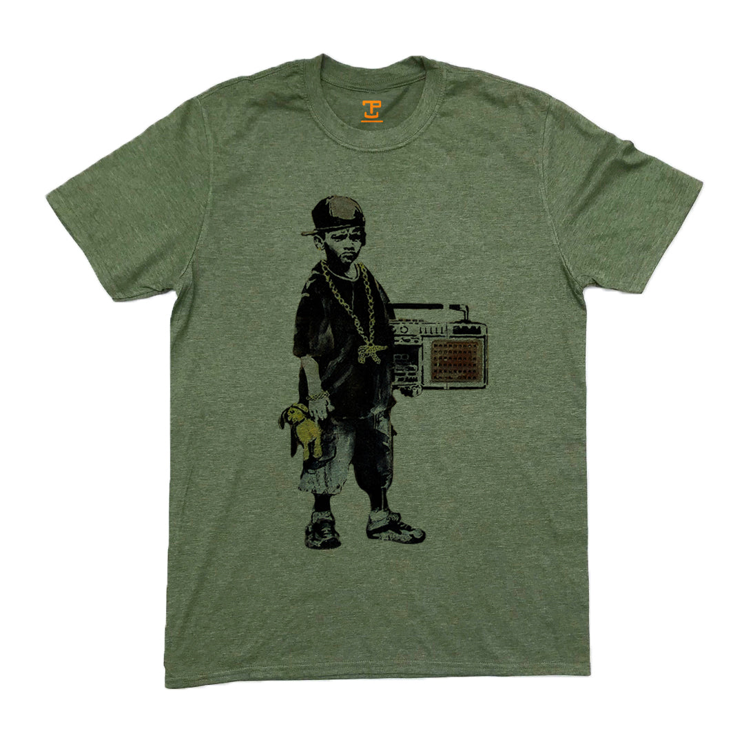 Banksy Beat Boy Mens T-Shirt