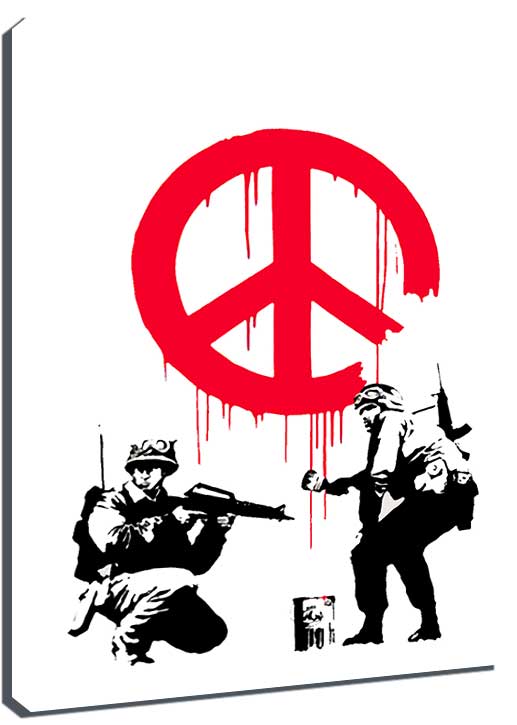 Banksy CND Soldiers Canvas
