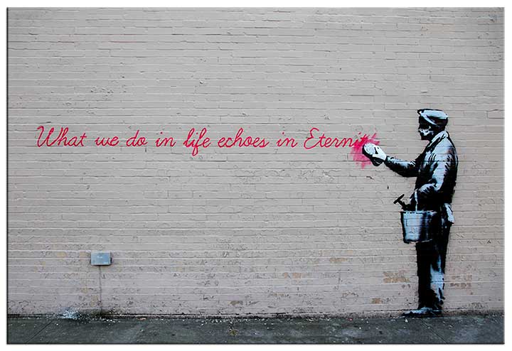 Banksy Echos in Eternity Canvas