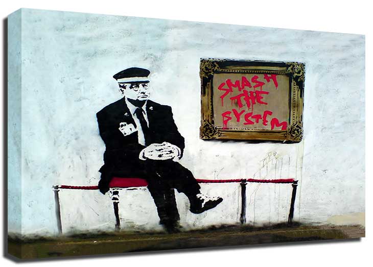 Banksy Gallery Guard Canvas