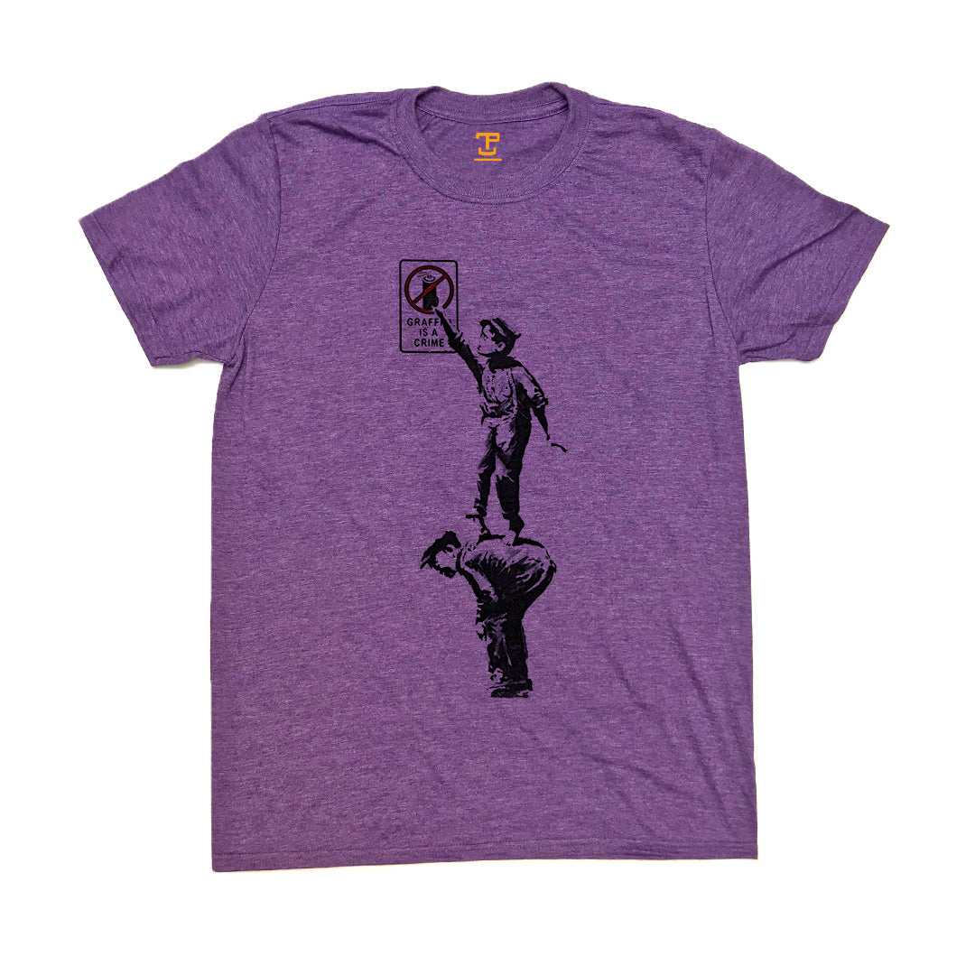 Banksy Graffiti Is A Crime Mens T-Shirt
