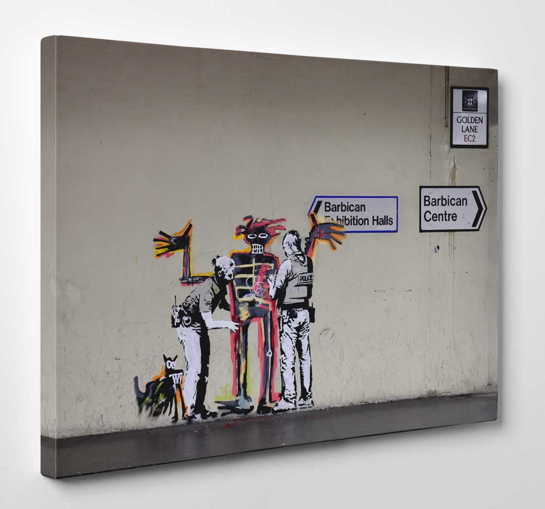 Banksy Jean Michel Basquiat Canvas