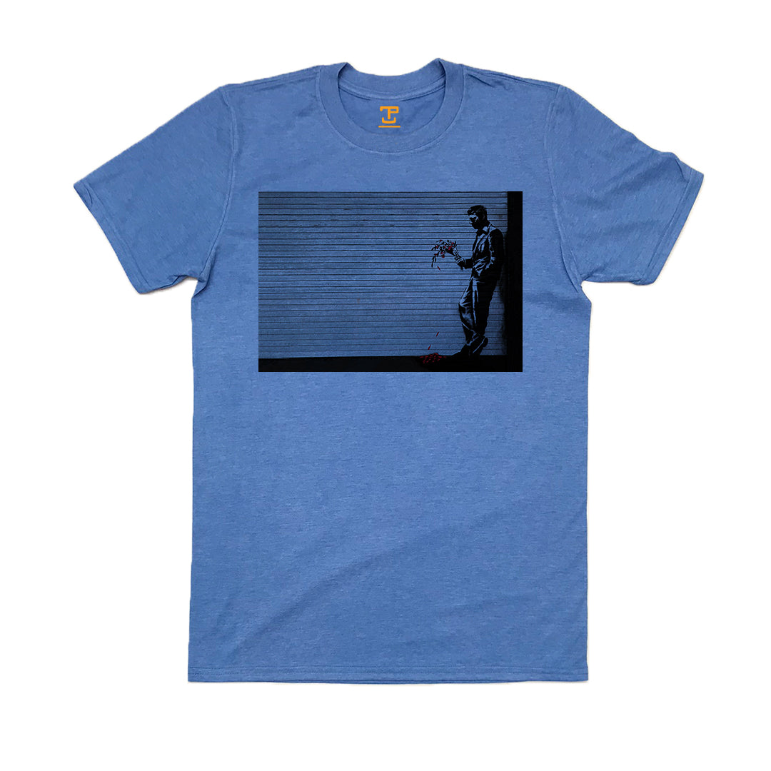 Banksy Lover Waiting Mens T-Shirt