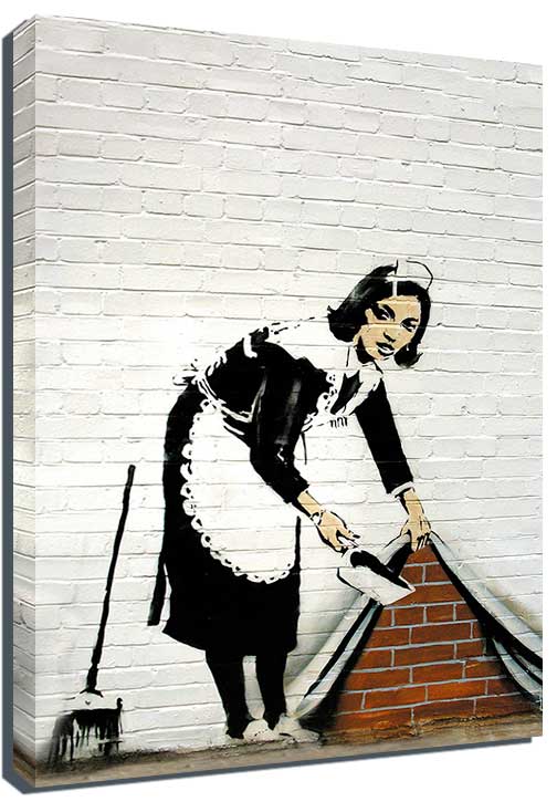 Banksy Maid Canvas