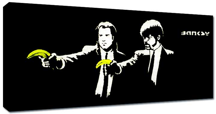 Banksy Pulp Fiction Canvas