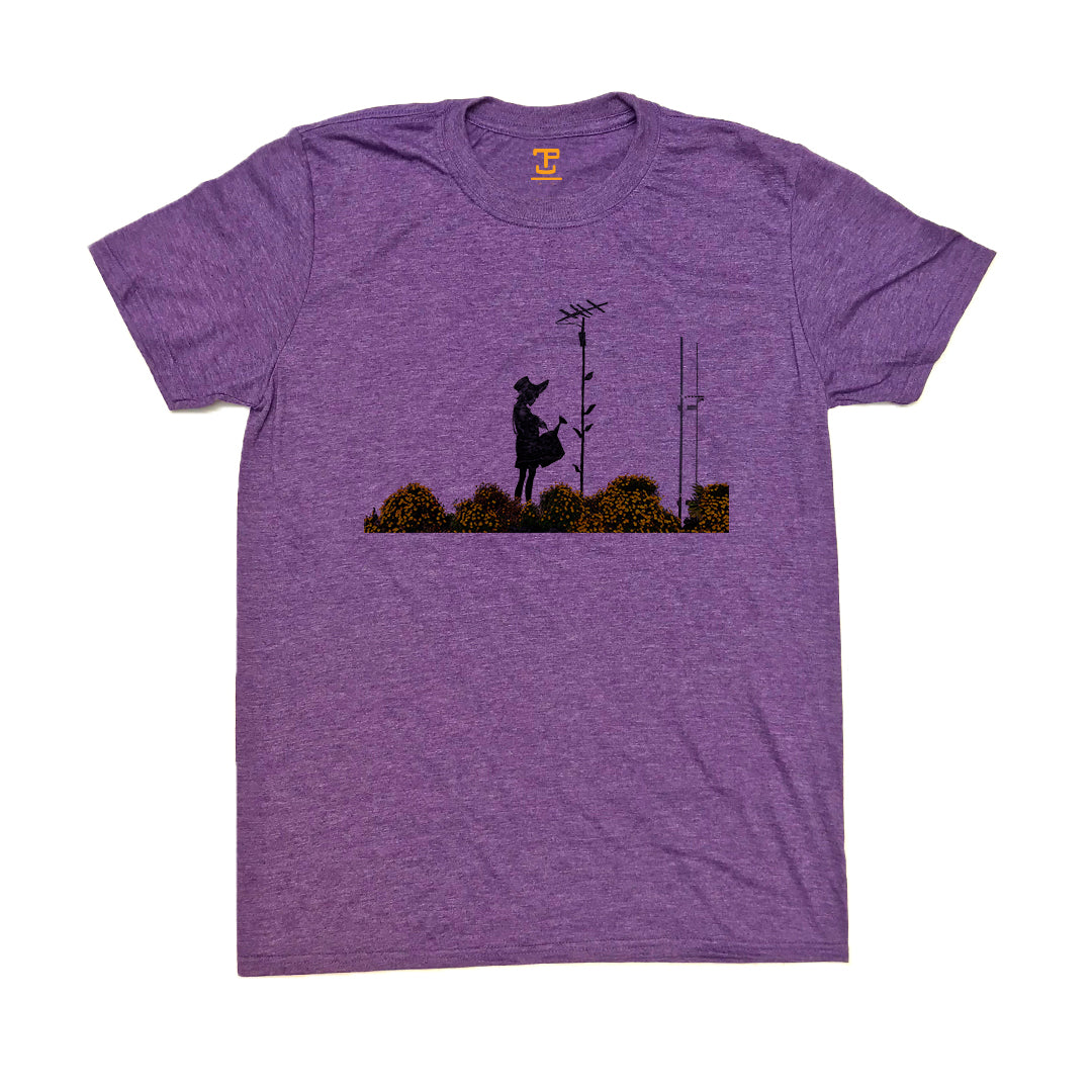 Banksy Flower Aerial Mens T-Shirt