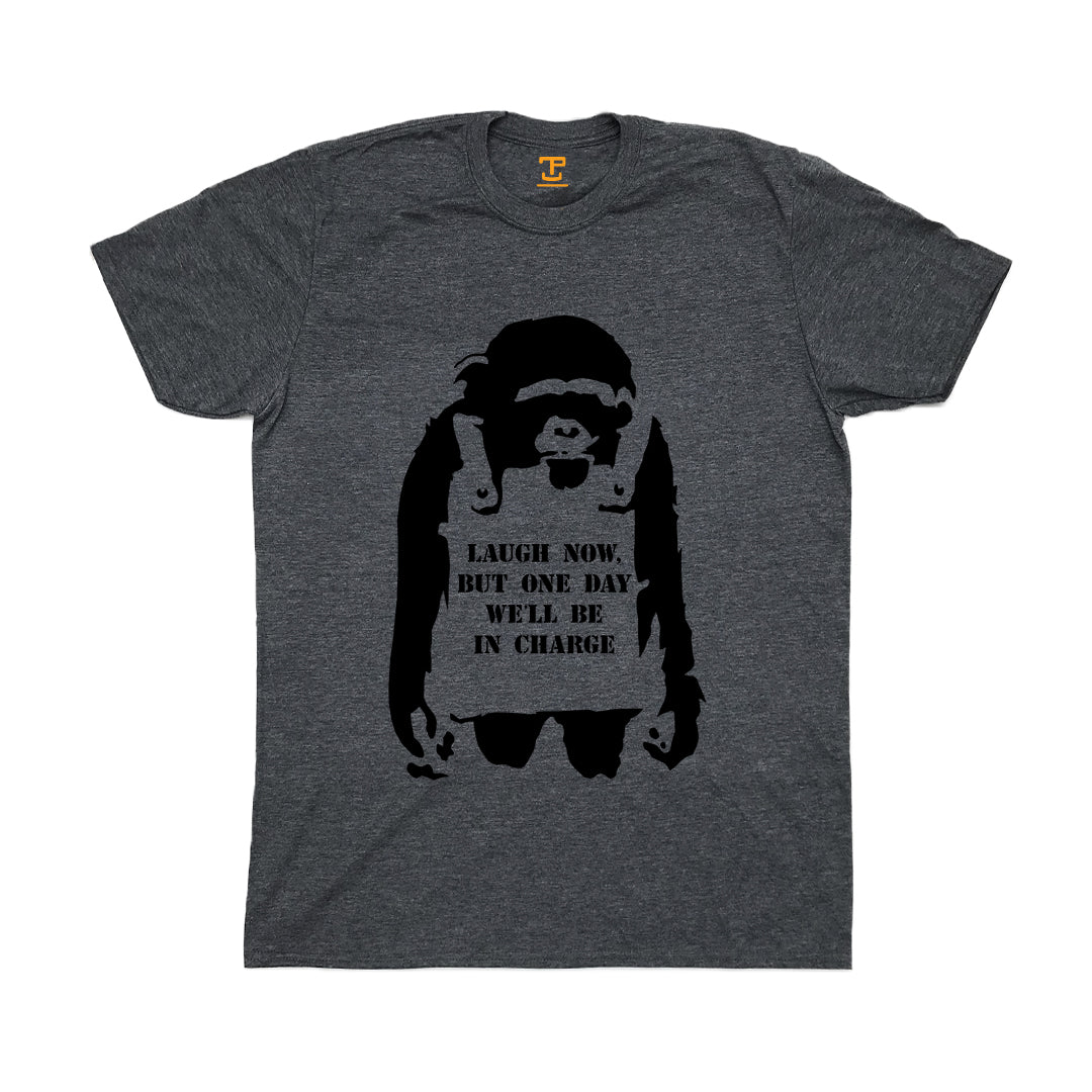Banksy Laugh Now Mens T-Shirt
