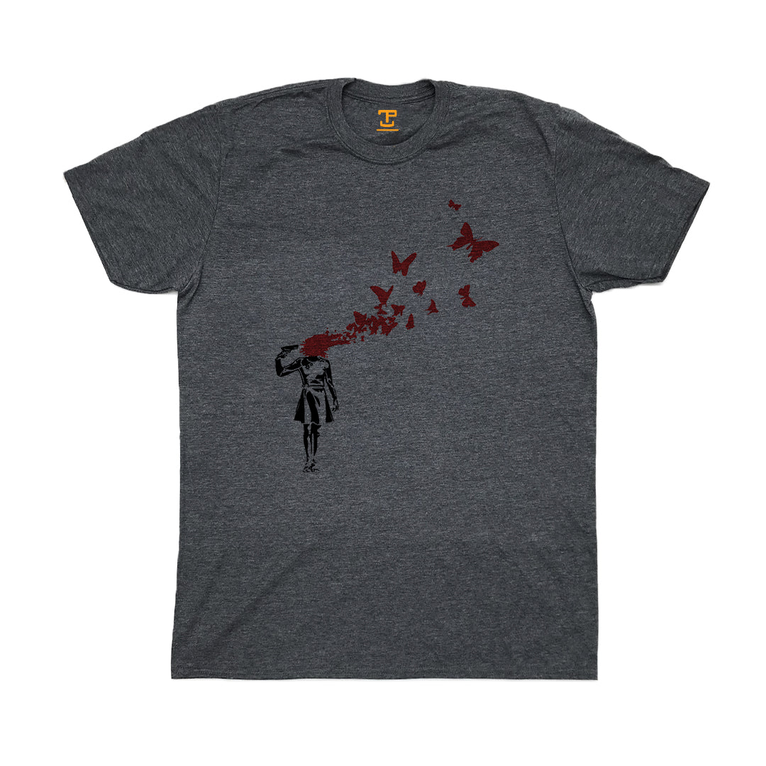 Banksy Suicide Girl Mens T-Shirt