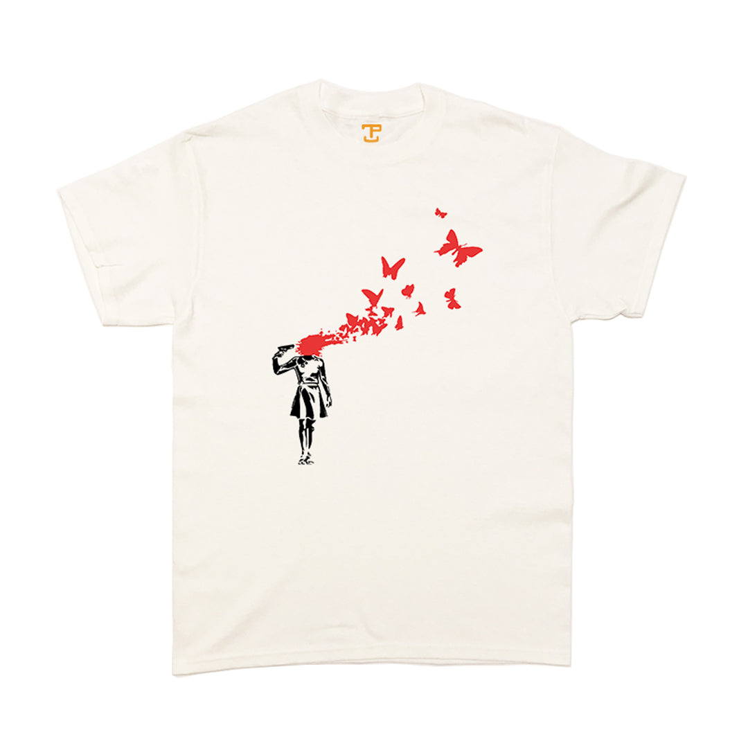 Banksy Suicide Girl Mens T-Shirt