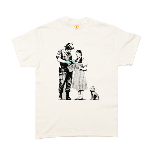 Banksy Stop And Search Mens T-Shirt