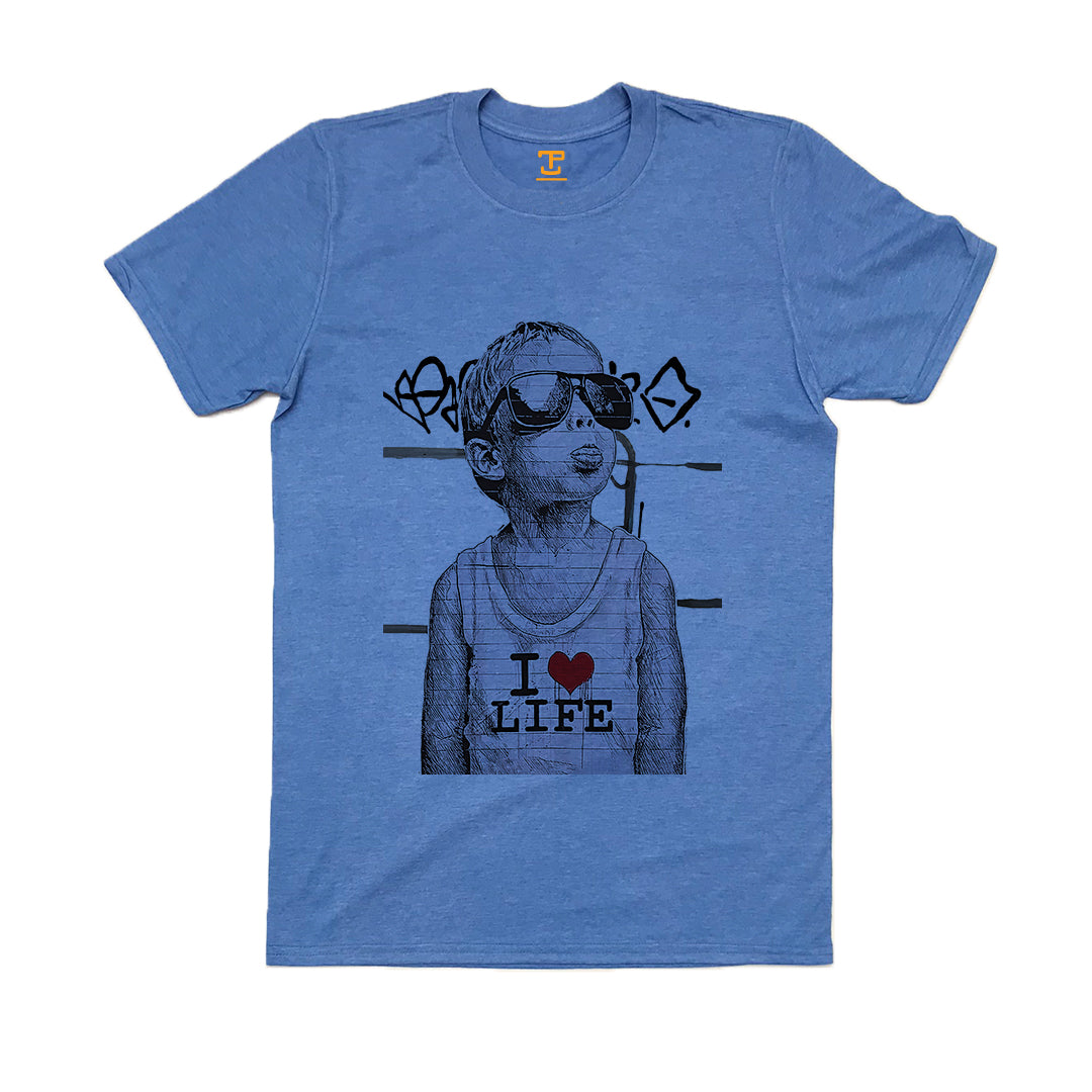 Banksy I Love Life Boy Mens T-Shirt