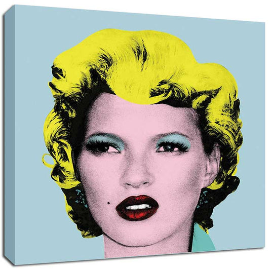 Banksy Canvas Print Kate Moss