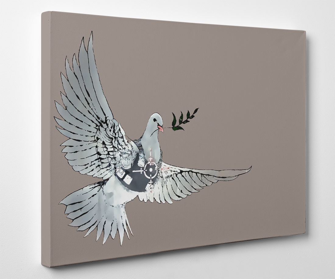 Banksy Dove of Peace Canvas