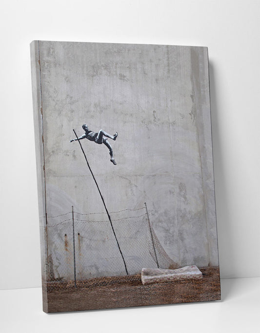 Banksy Pole Vault Canvas