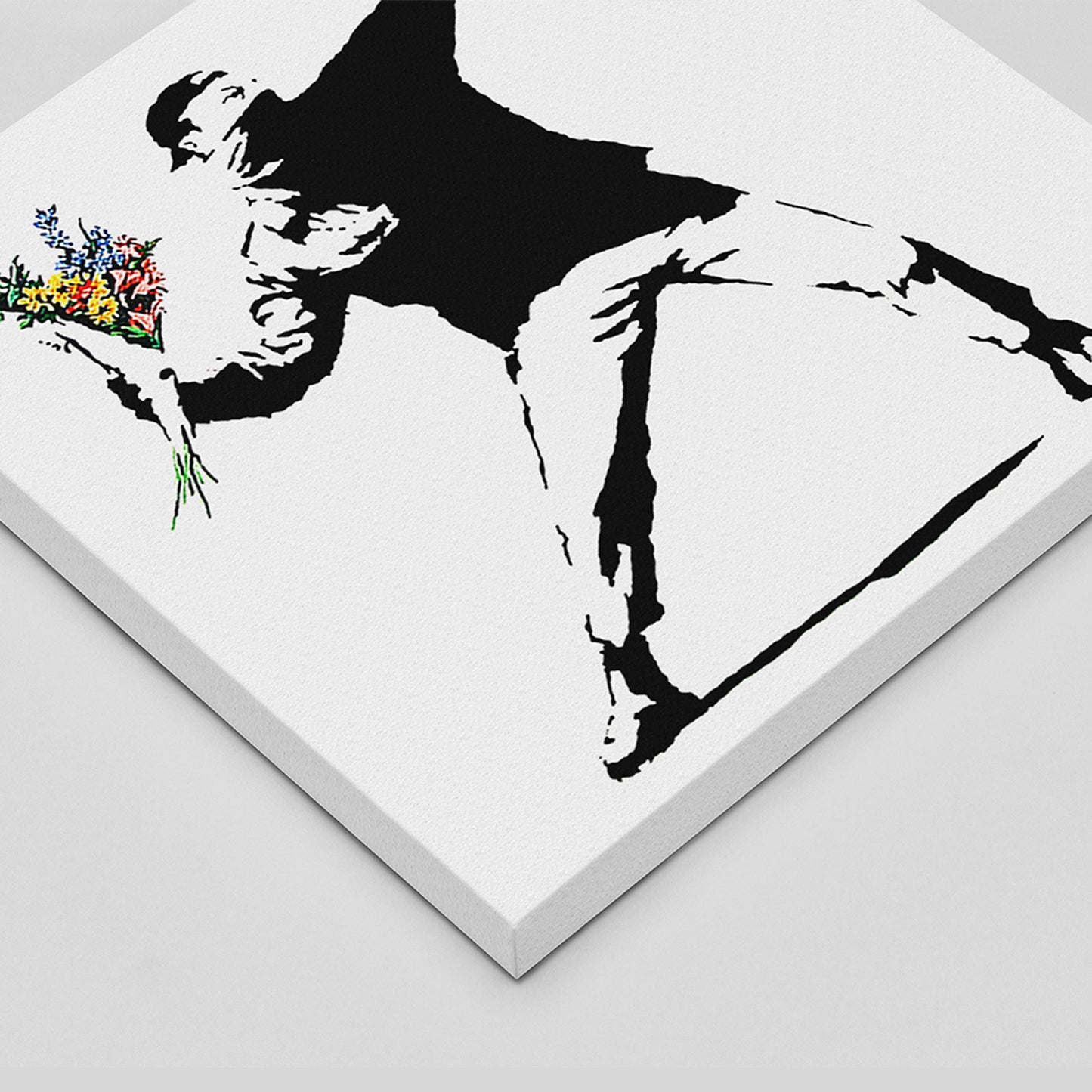 Banksy Flower Thrower Canvas
