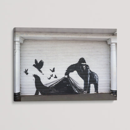 Banksy London Zoo Escape Canvas