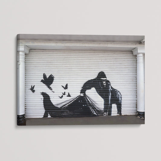 Banksy London Zoo Escape Canvas