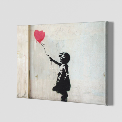 Banksy Canvas Red Balloon Girl