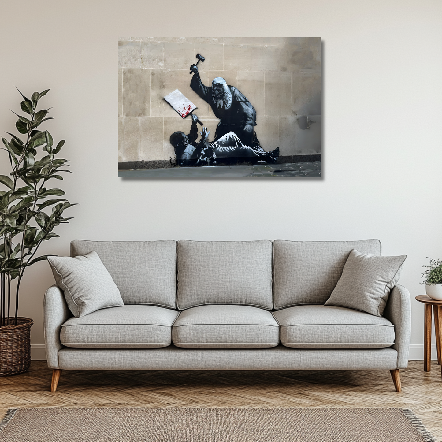 Banksy Royal Court of Justice Canvas