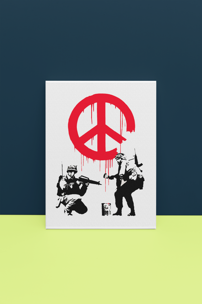 Banksy CND Soldiers Canvas