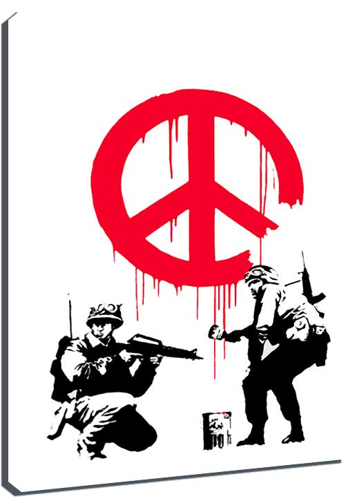 Banksy CND Soldiers Canvas