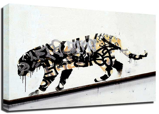 Banksy Leopard Canvas