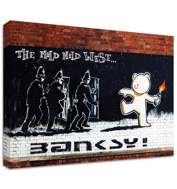 Banksy Mild Mild West Canvas