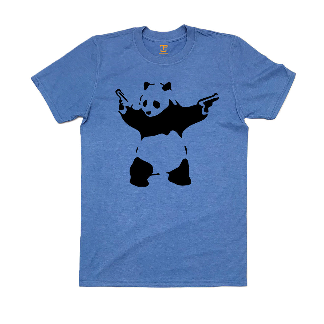 Banksy Panda With Guns Mens T-Shirt
