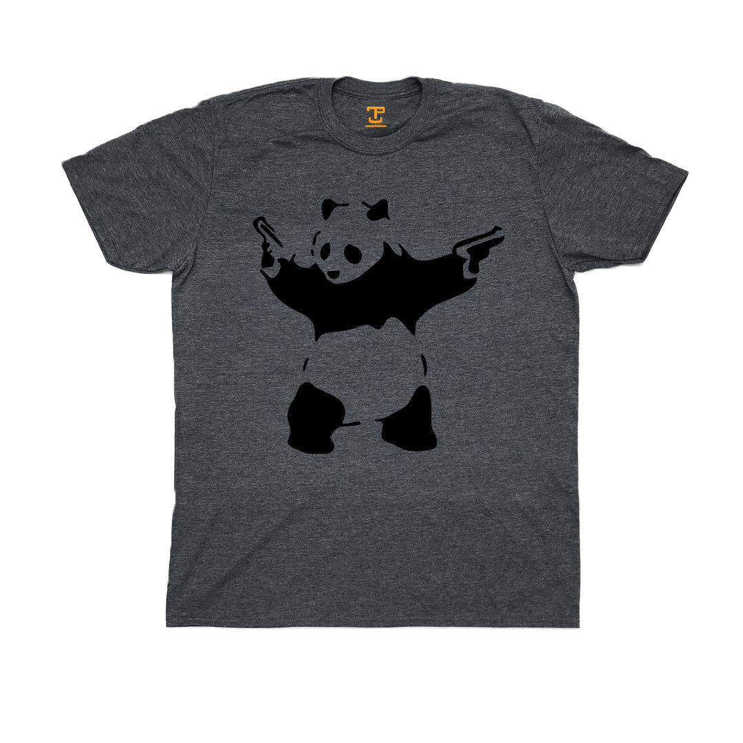 Banksy Panda With Guns Mens T-Shirt
