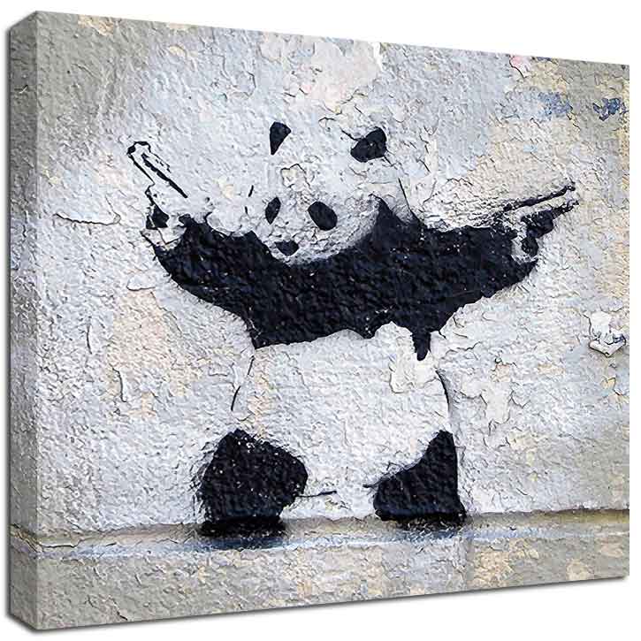 Banksy Canvas Panda Wall