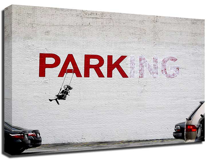 Banksy Parking Canvas