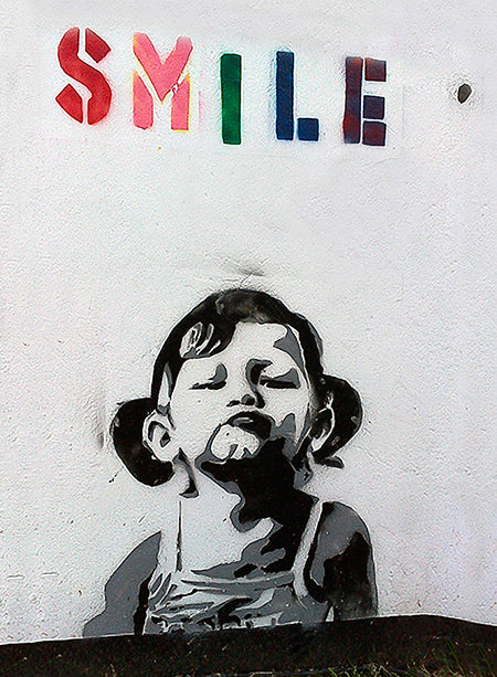 Banksy Smile Poster
