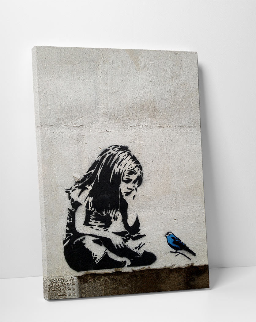 Banksy The Girl with the Blue Bird