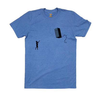 Banksy Fridge Kite Mens T-Shirt