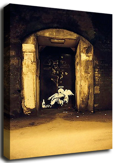 Banksy Fallen Angel Canvas