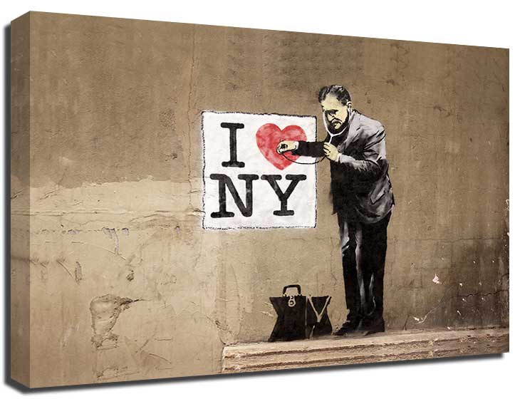 Banksy New York Doctor Canvas