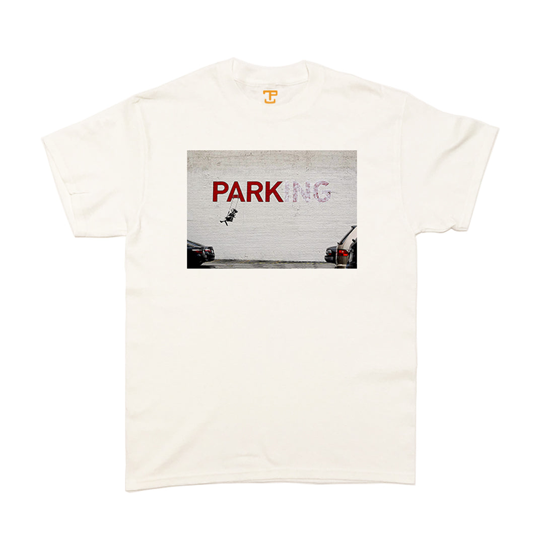 Banksy Parking Mens T-Shirt