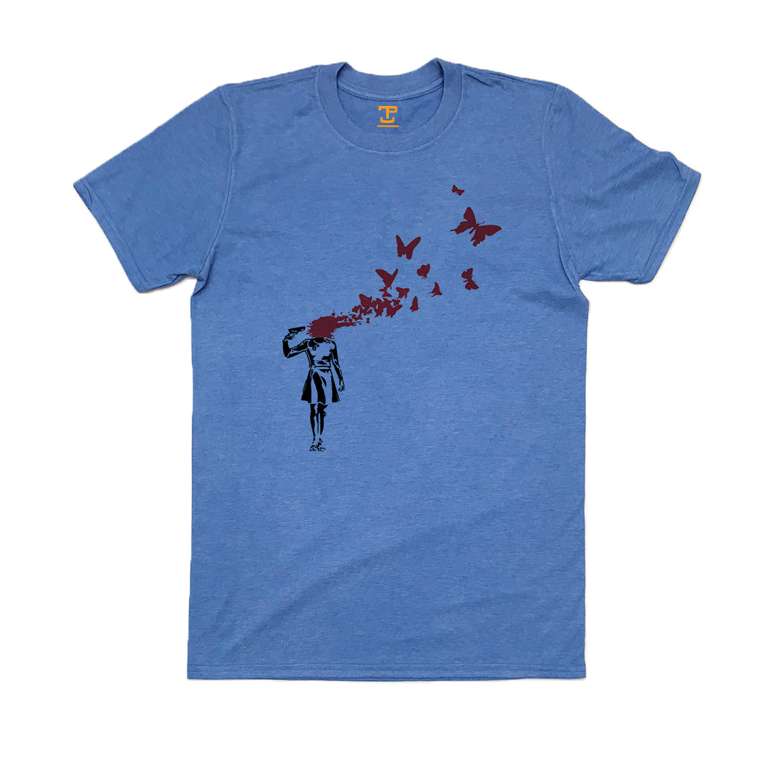 Banksy Suicide Girl Mens T-Shirt
