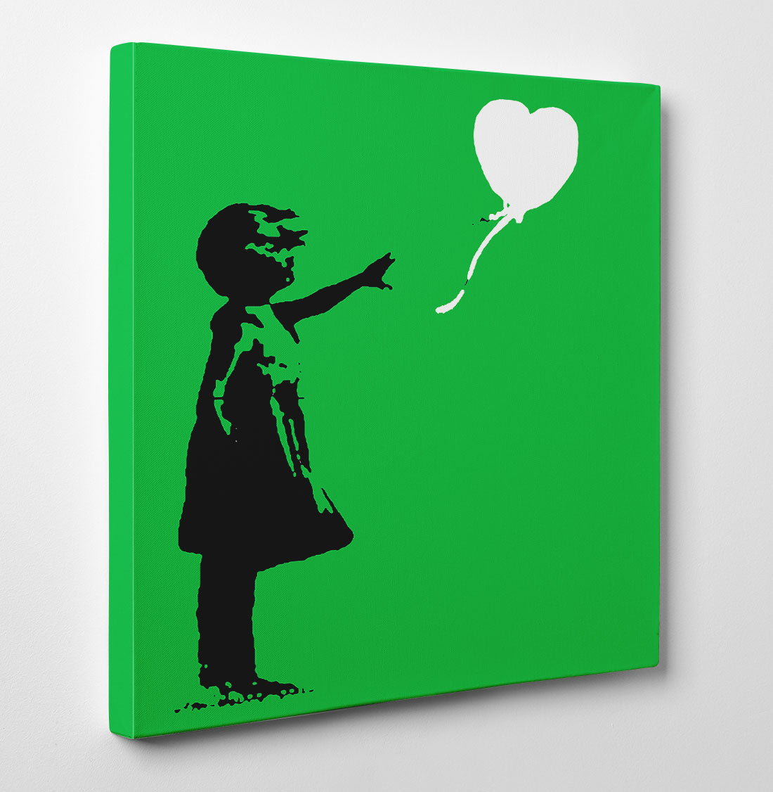 Banksy Green Balloon Girl Canvas