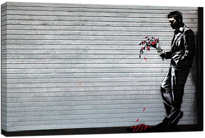 Banksy Lover Waiting Canvas