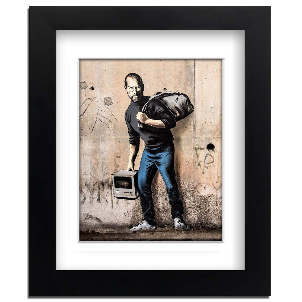 Banksy Steve Jobs Framed art print with mount