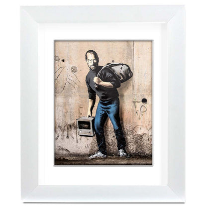 Banksy Steve Jobs Framed art print with mount