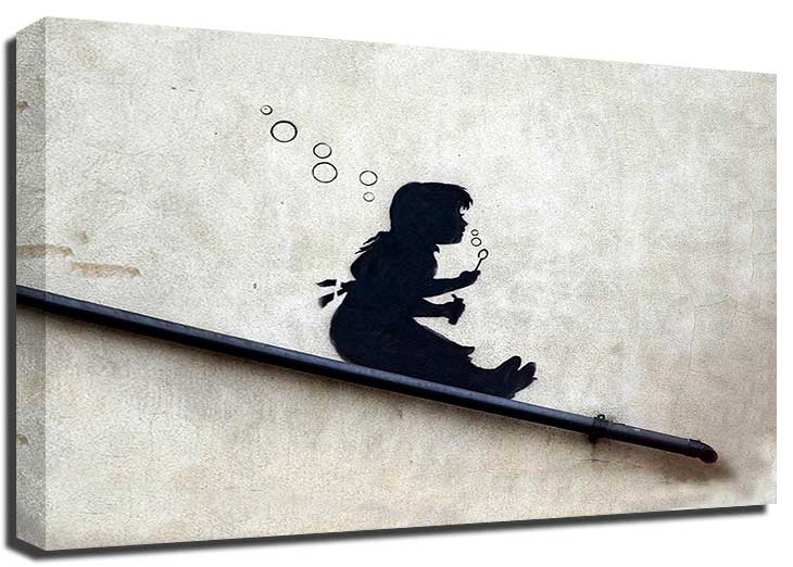 Banksy Bubble Girl Canvas